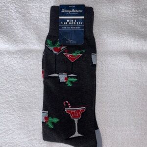 NWT Tommy Bahama Men's Festive Black Socks